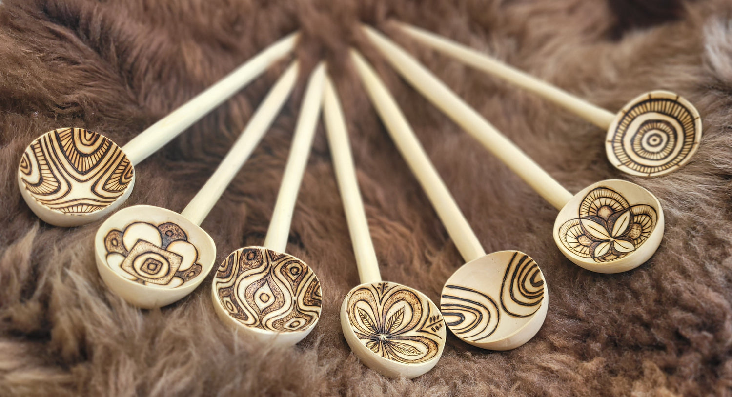 Carved and Burnt Spoons