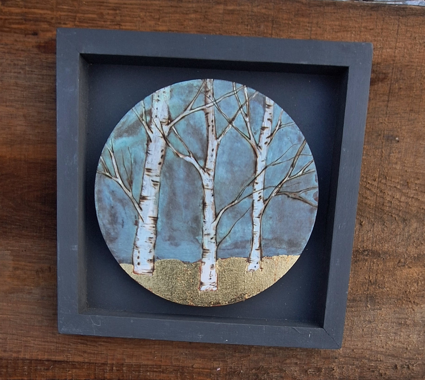 Round Birch Art