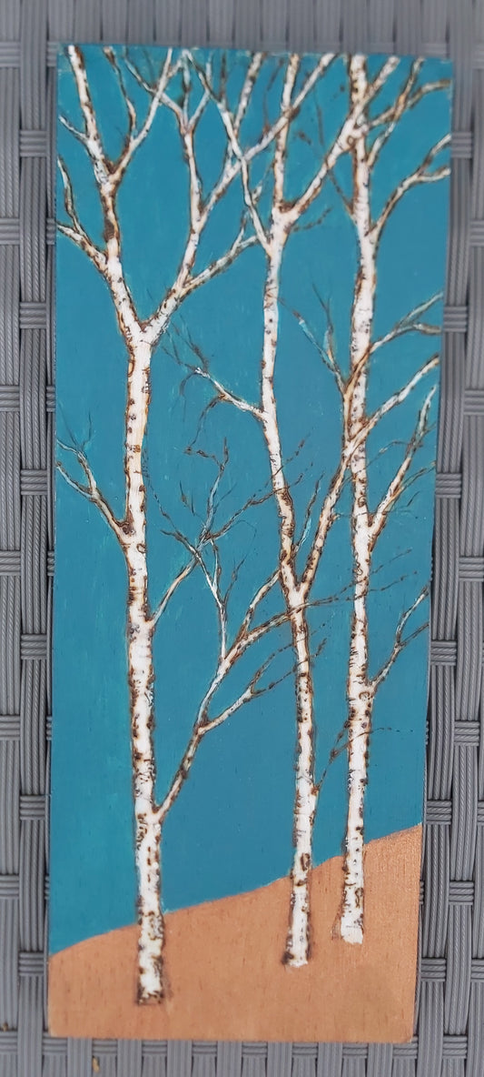 Teal and Copper Birch